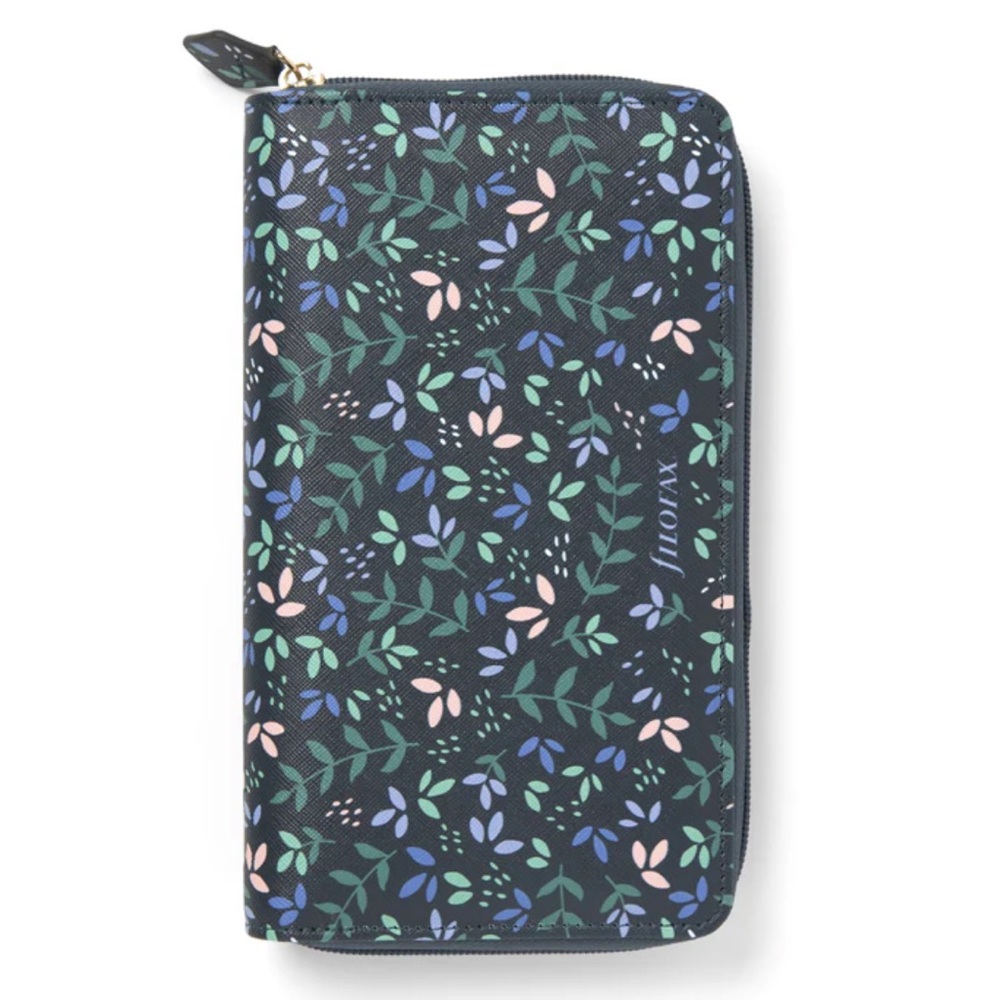 NWT: Filofax Garden Personal Compact Zip Organizer